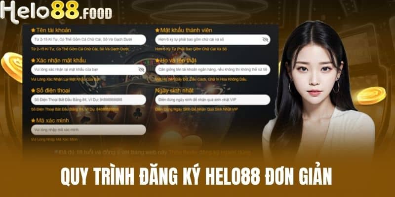 Quy trình đăng ký HELO88 đơn giản